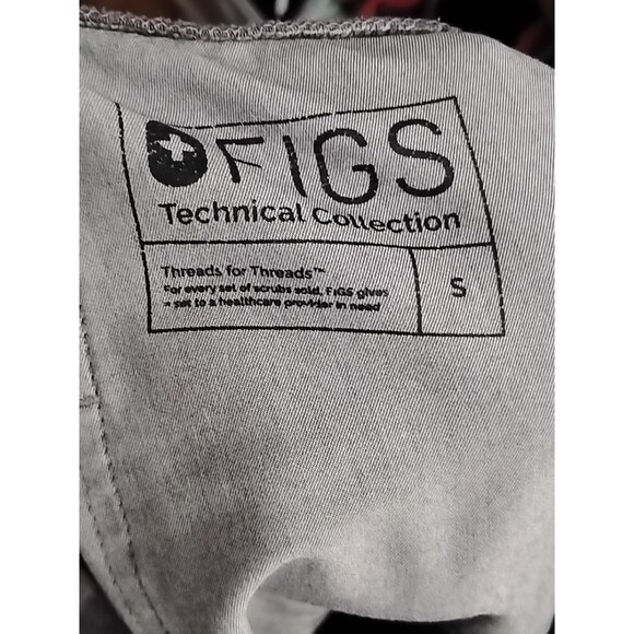 Figs Technical Collection Zamora Scrub Pants Women's Size Small Dark Gray - Picture 6 of 9